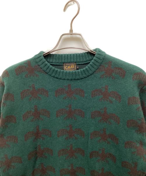 CALEE（キャリー）CALEE (キャリー) ニット グリーン サイズ:Lの古着・服飾アイテム