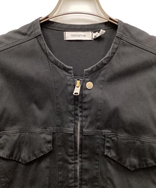 nonnative（ノンネイティブ）nonnative (ノンネイティブ) TRACKER BLOUSON C/P PIQUE STRETCH/ピケトラッカーブルゾン ブラック サイズ:2の古着・服飾アイテム