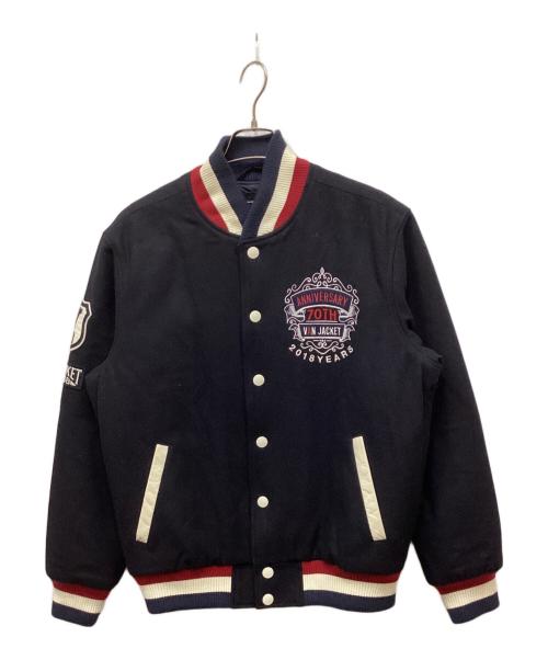 VAN（ヴァン）VAN (ヴァン) 70TH ANNIVERSARY VAN JACKET/70週年記念スタジャン ネイビー サイズ:LLの古着・服飾アイテム