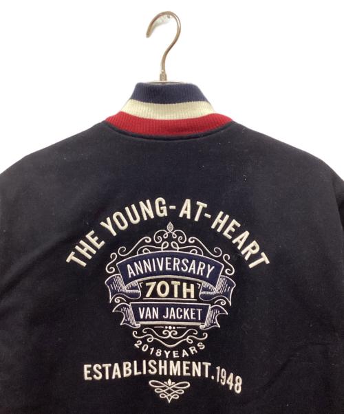VAN（ヴァン）VAN (ヴァン) 70TH ANNIVERSARY VAN JACKET/70週年記念スタジャン ネイビー サイズ:LLの古着・服飾アイテム