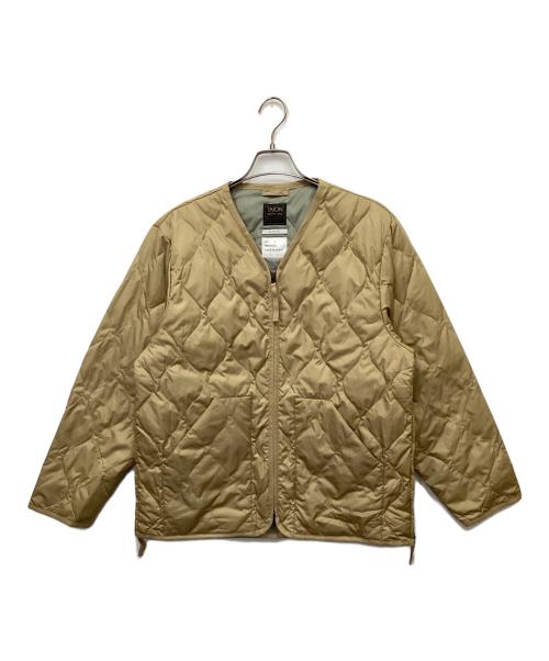 BAYFLOW（ベイフロー）BAYFLOW (ベイフロー) TAION (タイオン) Vネックキルティングジャケット ベージュ サイズ:Lの古着・服飾アイテム