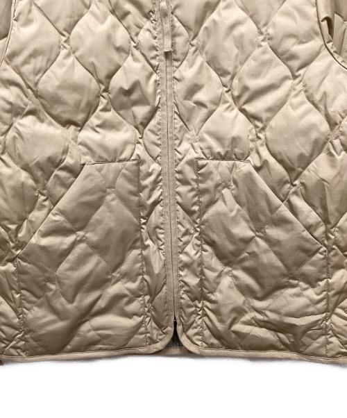 BAYFLOW（ベイフロー）BAYFLOW (ベイフロー) TAION (タイオン) Vネックキルティングジャケット ベージュ サイズ:Lの古着・服飾アイテム