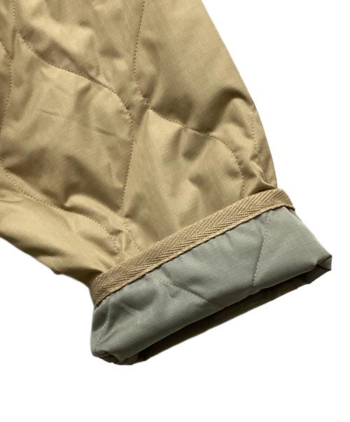 BAYFLOW（ベイフロー）BAYFLOW (ベイフロー) TAION (タイオン) Vネックキルティングジャケット ベージュ サイズ:Lの古着・服飾アイテム