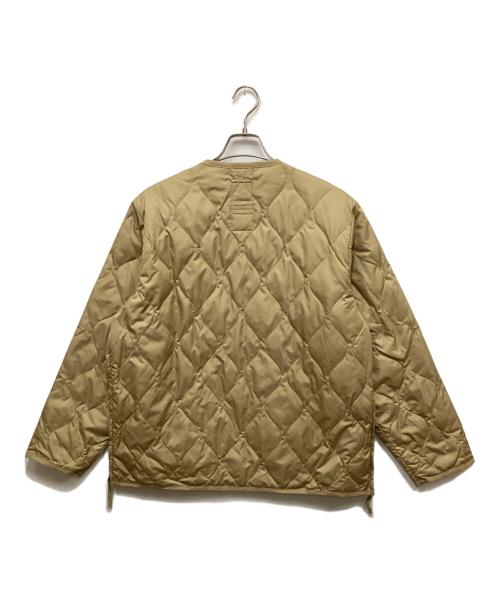 BAYFLOW（ベイフロー）BAYFLOW (ベイフロー) TAION (タイオン) Vネックキルティングジャケット ベージュ サイズ:Lの古着・服飾アイテム
