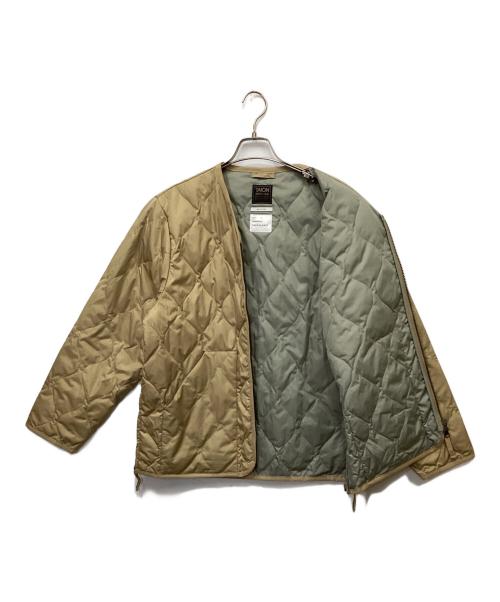 BAYFLOW（ベイフロー）BAYFLOW (ベイフロー) TAION (タイオン) Vネックキルティングジャケット ベージュ サイズ:Lの古着・服飾アイテム