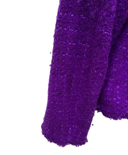JUNYA WATANABE COMME des GARCONS（ジュンヤワタナベ コムデギャルソン）JUNYA WATANABE COMME des GARCONS ((ジュンヤワタナベ コムデギャルソン) ツイードジャケット パープル サイズ:Sの古着・服飾アイテム