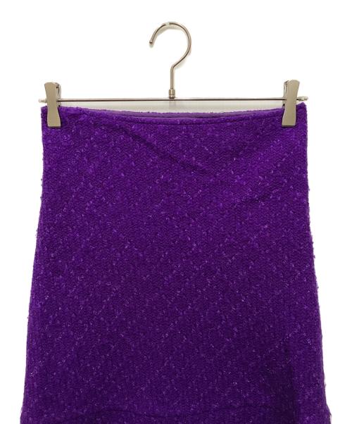 JUNYA WATANABE COMME des GARCONS（ジュンヤワタナベ コムデギャルソン）JUNYA WATANABE COMME des GARCONS ((ジュンヤワタナベ コムデギャルソン) ツイードスカート パープル サイズ:2の古着・服飾アイテム