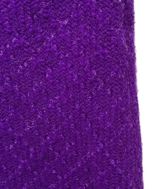 JUNYA WATANABE COMME des GARCONS（ジュンヤワタナベ コムデギャルソン）JUNYA WATANABE COMME des GARCONS ((ジュンヤワタナベ コムデギャルソン) ツイードスカート パープル サイズ:2の古着・服飾アイテム