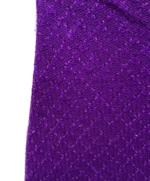 JUNYA WATANABE COMME des GARCONS（ジュンヤワタナベ コムデギャルソン）JUNYA WATANABE COMME des GARCONS ((ジュンヤワタナベ コムデギャルソン) ツイードスカート パープル サイズ:2の古着・服飾アイテム