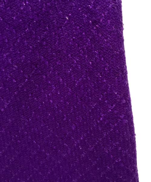 JUNYA WATANABE COMME des GARCONS（ジュンヤワタナベ コムデギャルソン）JUNYA WATANABE COMME des GARCONS ((ジュンヤワタナベ コムデギャルソン) ツイードスカート パープル サイズ:2の古着・服飾アイテム