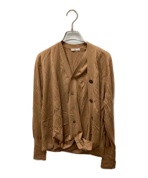 ESTNATION（エストネーション）ESTNATION (エストネーション) レイヤードカーディガン ベージュ サイズ:Freeの古着・服飾アイテム