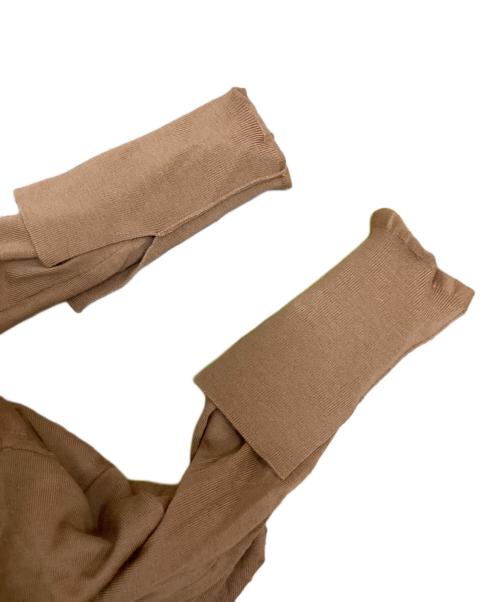 ESTNATION（エストネーション）ESTNATION (エストネーション) レイヤードカーディガン ベージュ サイズ:Freeの古着・服飾アイテム