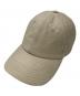BOTTEGA VENETA（ボッテガベネタ）の古着「LEATHER BASEBALL CAP/レザーベースボールキャップ」｜ベージュ