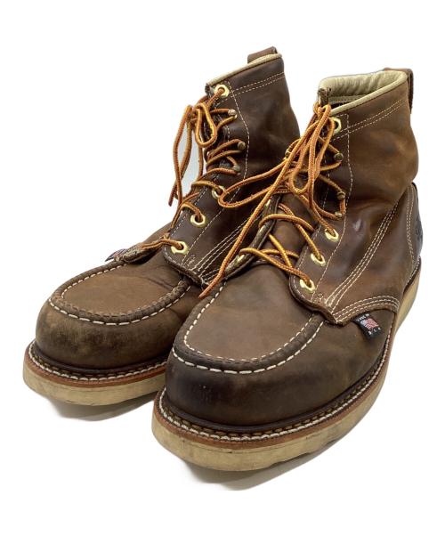 THOROGOOD（ソログッド）THOROGOOD (ソログッド) モックトゥブーツ ブラウン サイズ:30.5の古着・服飾アイテム