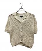 theoryセオリー）の古着「メッシュニットポロ」｜アイボリー