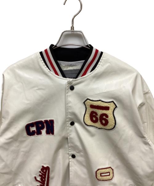 BOLINI BOLINI（ボリーニ ボリーニ）BOLINI BOLINI (ボリーニ ボリーニ) パッチブルゾン ホワイト サイズ:50の古着・服飾アイテム