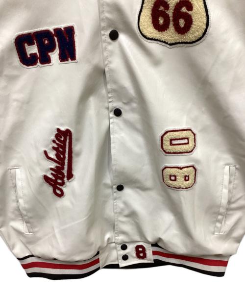 BOLINI BOLINI（ボリーニ ボリーニ）BOLINI BOLINI (ボリーニ ボリーニ) パッチブルゾン ホワイト サイズ:50の古着・服飾アイテム