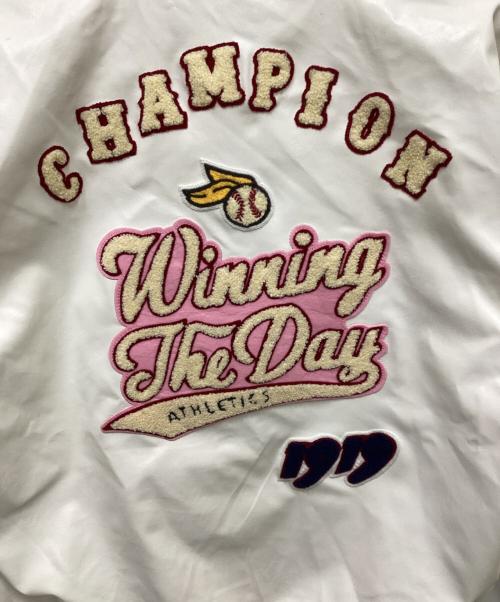 BOLINI BOLINI（ボリーニ ボリーニ）BOLINI BOLINI (ボリーニ ボリーニ) パッチブルゾン ホワイト サイズ:50の古着・服飾アイテム