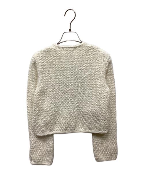 Snidel（スナイデル）Snidel (スナイデル) ツイードニットカーディガン ホワイト サイズ:Freeの古着・服飾アイテム