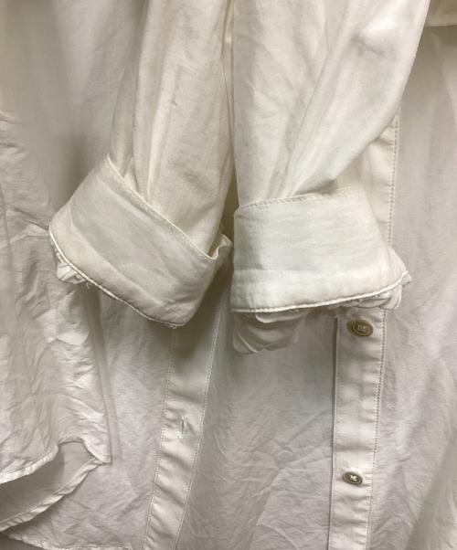 GALLARDA GALANTE（ガリャルダガランテ）GALLARDA GALANTE (ガリャルダガランテ) コットンシルクフリルブラウス ホワイト サイズ:FREEの古着・服飾アイテム