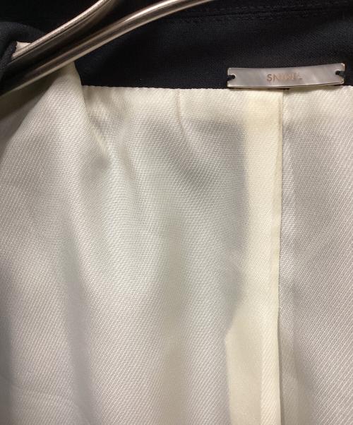 Snidel（スナイデル）Snidel (スナイデル) Sustainaイレギュラー金ボタンジャケット ブラックの古着・服飾アイテム
