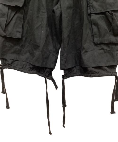 I FEEL LUCKY（アイ フィール ラッキー）I FEEL LUCKY (アイ フィール ラッキー) double layered cargo shorts ダブルレイヤードカーゴショーツ ブラック サイズ:Lの古着・服飾アイテム