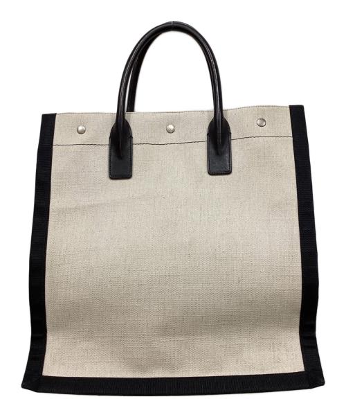 Saint Laurent Paris（サンローランパリ）Saint Laurent Paris (サンローランパリ) RIVE GAUCHEキャンバストートバッグ アイボリーの古着・服飾アイテム