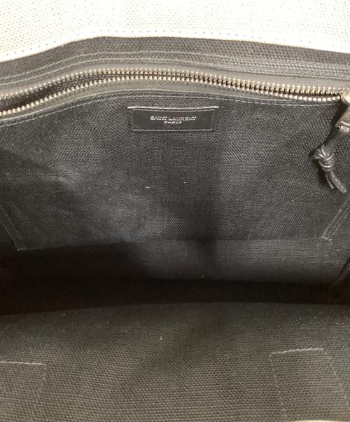 Saint Laurent Paris（サンローランパリ）Saint Laurent Paris (サンローランパリ) RIVE GAUCHEキャンバストートバッグ アイボリーの古着・服飾アイテム