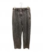 X-LARGEエクストララージ）の古着「OVERDYE DENIM EASY PANTS/オーバーダイデニム　イージーパンツ」｜ブラック