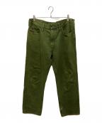 CarHarttカーハート）の古着「リラックスフィットバギーデニムパンツ」｜グリーン