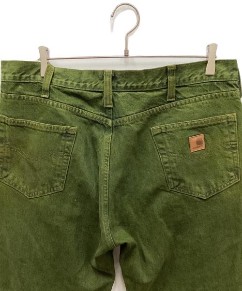 CarHartt（カーハート）CarHartt (カーハート) リラックスフィットバギーデニムパンツ グリーン サイズ:38×30の古着・服飾アイテム