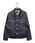 ZARA（ザラ）の古着「ラインストーンデニムジャケット」｜インディゴ