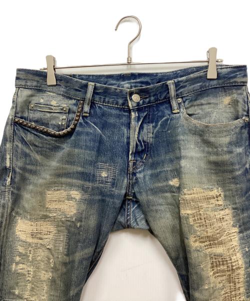 Hysteric Glamour（ヒステリックグラマー）Hysteric Glamour (ヒステリックグラマー) デニムパンツ　NOBU REMAKE ノブリメイク インディゴ サイズ:34の古着・服飾アイテム
