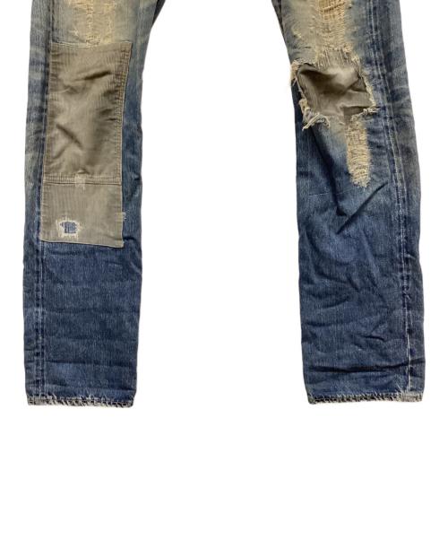 Hysteric Glamour（ヒステリックグラマー）Hysteric Glamour (ヒステリックグラマー) デニムパンツ　NOBU REMAKE ノブリメイク インディゴ サイズ:34の古着・服飾アイテム