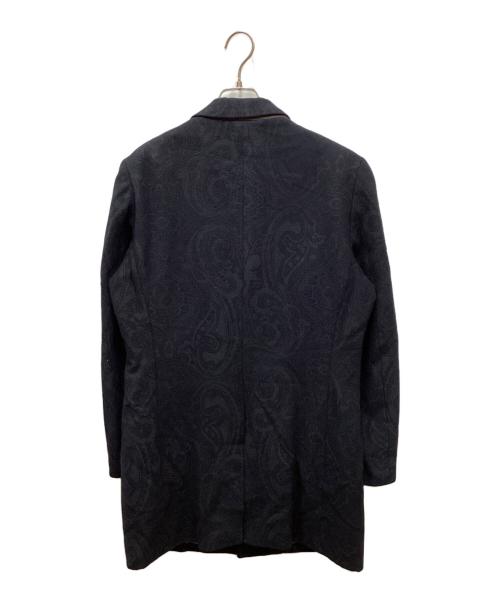 COMME CA MEN（コムサ・メン）COMME CA MEN (コムサ・メン) ペイズリー柄チェスターコート ネイビー サイズ:Mの古着・服飾アイテム