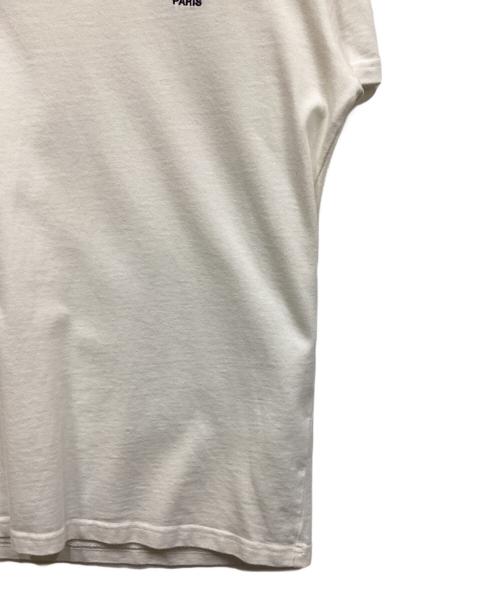 A.P.C.（アーペーセー）A.P.C. (アーペーセー) 刺繍ロゴTシャツ/RUE MADAME PARIS ホワイト×ネイビー サイズ:Mの古着・服飾アイテム