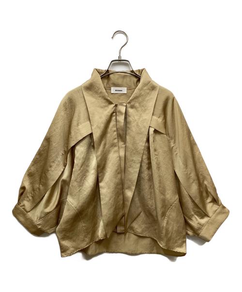 MIESROHE（ミースロエ）MIESROHE (ミースロエ) ボウタイコクーンブラウス ゴールド サイズ:FREEの古着・服飾アイテム