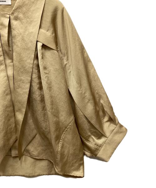 MIESROHE（ミースロエ）MIESROHE (ミースロエ) ボウタイコクーンブラウス ゴールド サイズ:FREEの古着・服飾アイテム