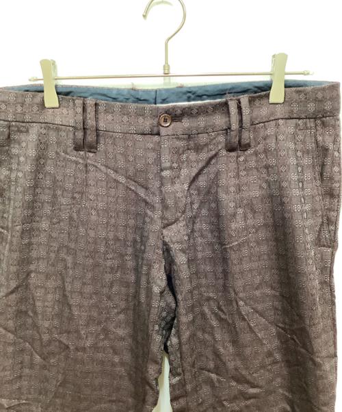 DOLCE & GABBANA（ドルチェ＆ガッバーナ）DOLCE & GABBANA (ドルチェ＆ガッバーナ) 総柄パンツ ブラウン サイズ:50の古着・服飾アイテム