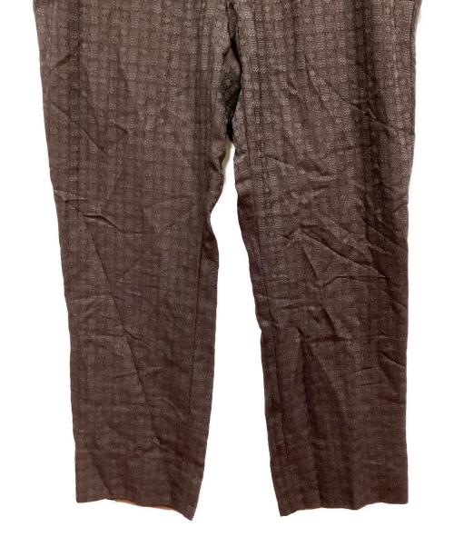 DOLCE & GABBANA（ドルチェ＆ガッバーナ）DOLCE & GABBANA (ドルチェ＆ガッバーナ) 総柄パンツ ブラウン サイズ:50の古着・服飾アイテム