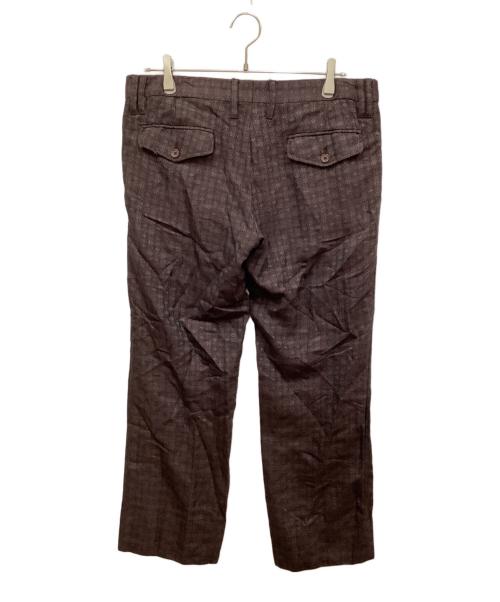 DOLCE & GABBANA（ドルチェ＆ガッバーナ）DOLCE & GABBANA (ドルチェ＆ガッバーナ) 総柄パンツ ブラウン サイズ:50の古着・服飾アイテム