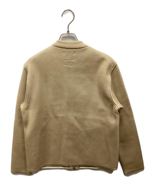 BARNEYS NEWYORK（バーニーズ・ニューヨーク）BARNEYS NEWYORK (バーニーズ・ニューヨーク) Yonetomi (ヨネトミ) ニットジャケット ベージュ サイズ:Sの古着・服飾アイテム