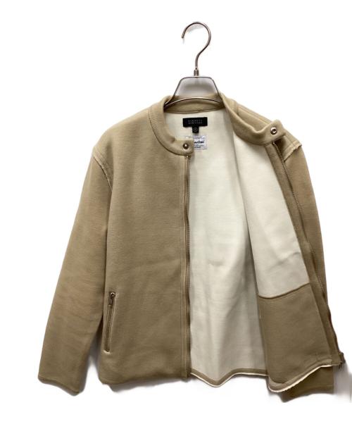 BARNEYS NEWYORK（バーニーズ・ニューヨーク）BARNEYS NEWYORK (バーニーズ・ニューヨーク) Yonetomi (ヨネトミ) ニットジャケット ベージュ サイズ:Sの古着・服飾アイテム
