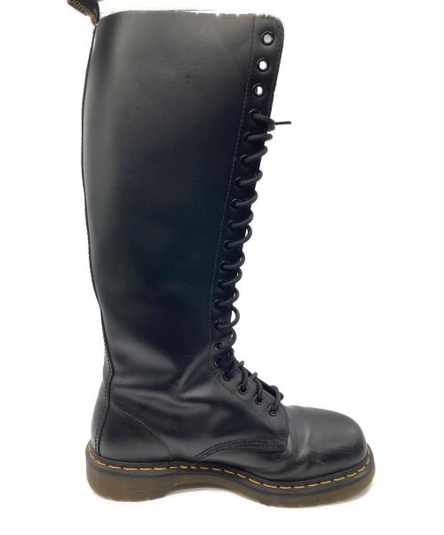 Dr.Martens（ドクターマーチン）Dr.Martens (ドクターマーチン) 20ホールロングブーツ ブラック サイズ:UK7の古着・服飾アイテム