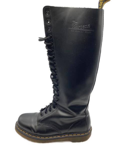 Dr.Martens（ドクターマーチン）Dr.Martens (ドクターマーチン) 20ホールロングブーツ ブラック サイズ:UK7の古着・服飾アイテム