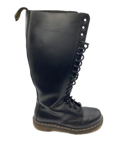 Dr.Martens（ドクターマーチン）Dr.Martens (ドクターマーチン) 20ホールロングブーツ ブラック サイズ:UK7の古着・服飾アイテム