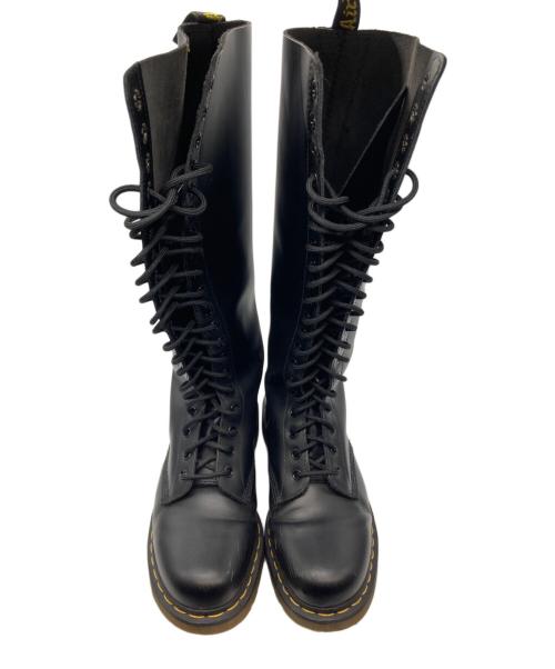 Dr.Martens（ドクターマーチン）Dr.Martens (ドクターマーチン) 20ホールロングブーツ ブラック サイズ:UK7の古着・服飾アイテム