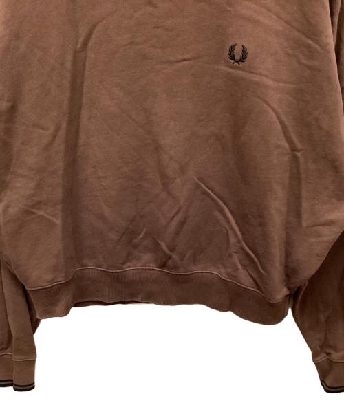 FRED PERRY（フレッドペリー）FRED PERRY (フレッドペリー) Tipped Sweatshirt/ティップドスウェットシャツ ブラウン サイズ:10の古着・服飾アイテム