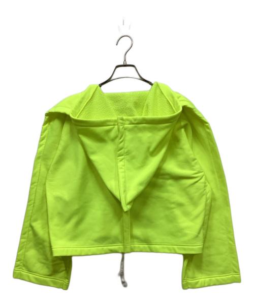 COMME des GARCONS（コムデギャルソン）COMME des GARCONS (コムデギャルソン) Cropped Hoodie 'Fluorescent Yellow'/クロップドフーディー イエロー サイズ:Sの古着・服飾アイテム
