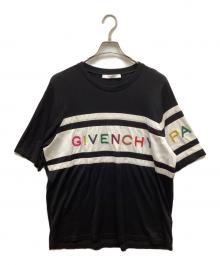 GIVENCHY（ジバンシィ）の古着「ロゴエンブロイダリーTシャツ」｜ブラック